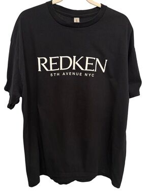 Redken 5th Avenue NYC Graphic T Shirt Black XL Hair Salon Logo Tee